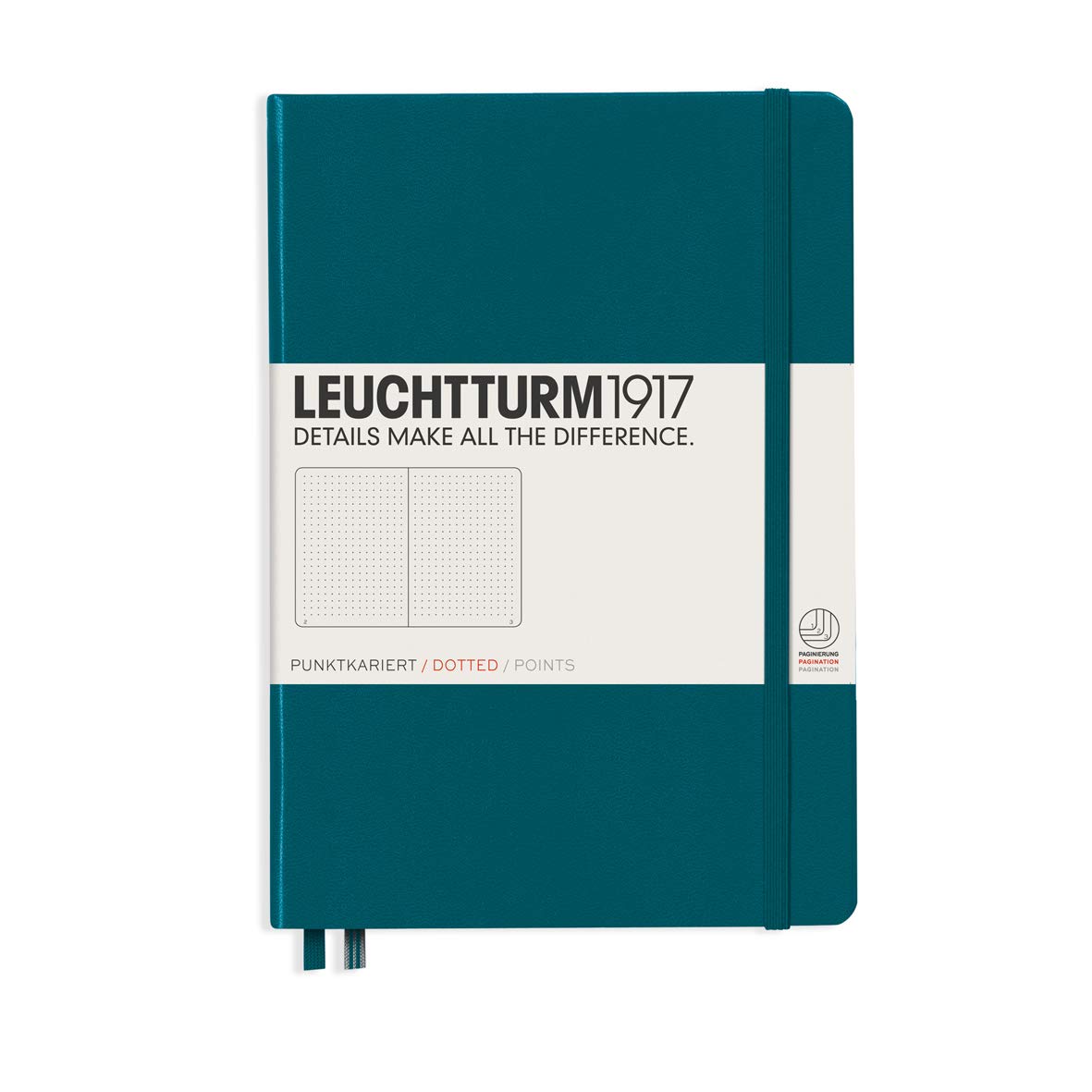 CAIET A5 PUNCTAT COPERTA RIGIDA VERDE PACIFIC LEUCHTTURM CAIET A5 PUNCTAT COPERTA RIGIDA VERDE PACIFIC LEUCHTTURM